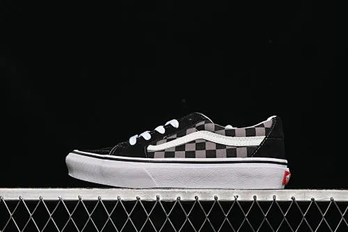 All categories Vans Vans series Vans Low Vans low-top Vans Sk8-Low Vans checkerboard anti-slip casual skateboard shoes VN0006GYBLK